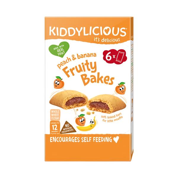 Kiddylicious koláčky s jablečno-broskvovo-banánovou náplní (6x22 g)