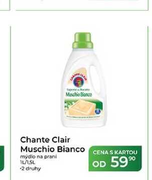 Chante Clair Muschio Bianco mýdlo na praní 1l/1,5l Tamda Foods