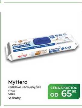 MyHero úklidové ubrousky/set mop 50ks Tamda Foods