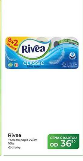 Rivea Toaletní papír 2V/3v 10ks Tamda Foods