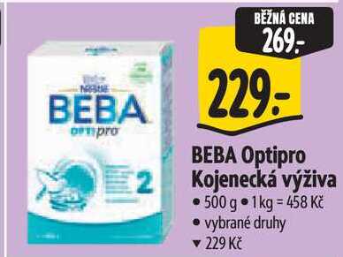 BEBA Optipro 2 Kojenecká výživa, 500 g