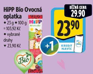 HiPP Bio Ovocná oplatka, 23 g