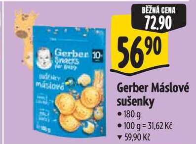 Gerber Máslové sušenky, 180 g