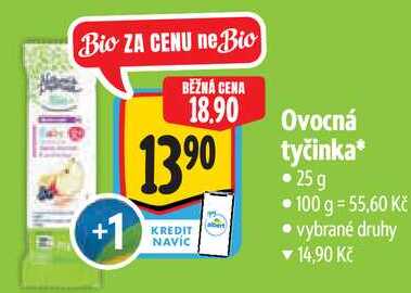 Ovocná tyčinka, 25 g Albert