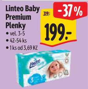 Linteo Baby Premium Plenky, 42-54 ks