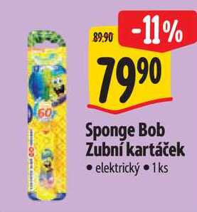 Sponge Bob Zubní kartáček elektrický Albert