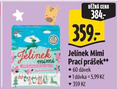 Jelínek Mimi Prací prášek, 60 dávek Albert