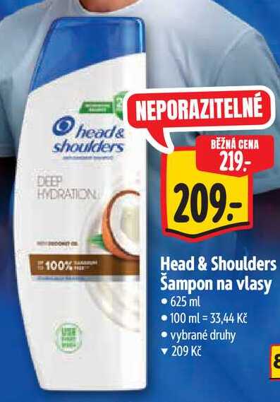 Head & Shoulders Šampon na vlasy, 625 ml
