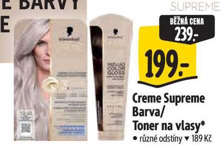 Creme Supreme Barva/Toner na vlasy Albert