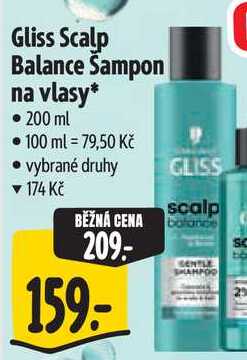 Gliss Scalp Balance Sampon na vlasy, 200 ml Albert