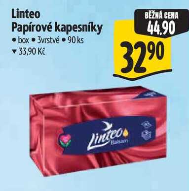 Linteo Papírové kapesníky, 90 ks Albert