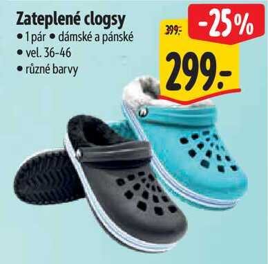 Zateplené clogsy
