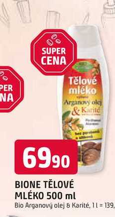 BIONE TĚLOVÉ MLÉKO 500 ml Trefa