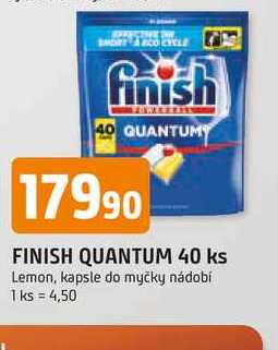 FINISH QUANTUM 40 ks Lemon, kapsle do myčky