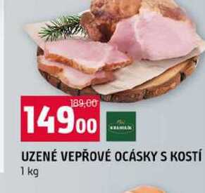UZENÉ VEPŘOVÉ OCÁSKY S KOSTÍ 1 kg 