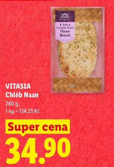 VITASIA Chléb Naan, 260 g 