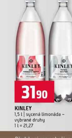 KINLEY 1,5l sycenȧ limonáda vybrané druhy