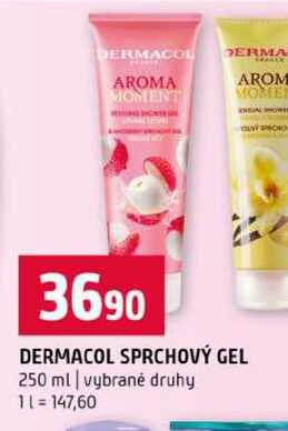 DERMACOL SPRCHOVÝ GEL 250 ml vybrané druhy