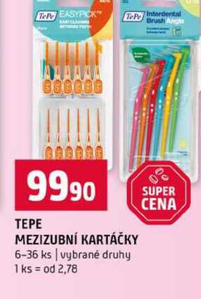 TEPE MEZIZUBNÍ KARTÁČKY 6-36 ks vybrané druhy Terno