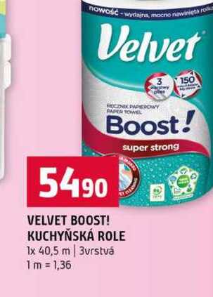 VELVET BOOST! KUCHYŇSKÁ ROLE 1x 40,5 m 3vrstvá 