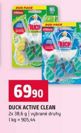 DUCK ACTIVE CLEAN 2x 38,6 g vybrané druhy Terno