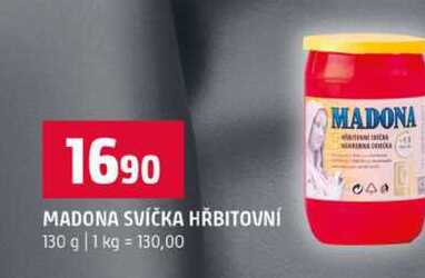 MADONA SVÍČKA HŘBITOVNÍ 130 g Terno
