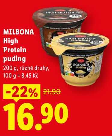 MILBONA High Protein puding, 200 g