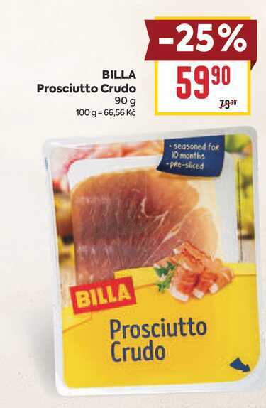 BILLA Prosciutto Crudo 90 g