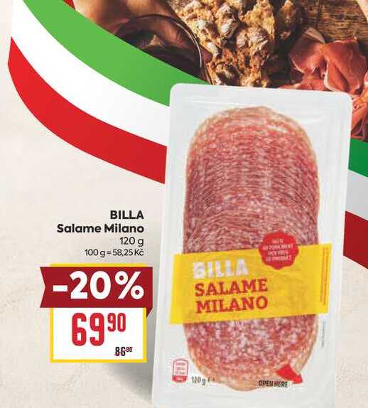BILLA Salame Milano 120 g