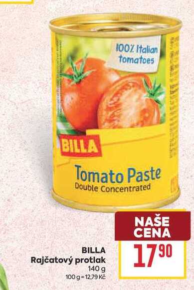 BILLA Rajčatový protlak 140 g