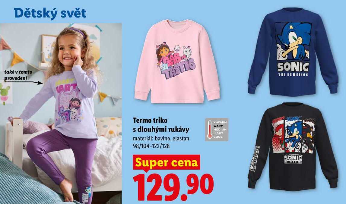 Termo triko s dlouhými rukávy Lidl