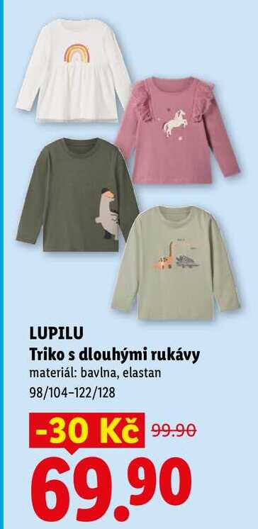 LUPILU Triko s dlouhými rukávy Lidl