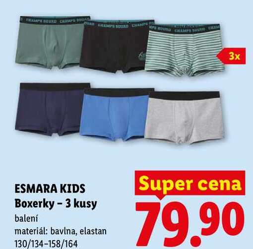 ESMARA KIDS Boxerky - 3 kusy Lidl
