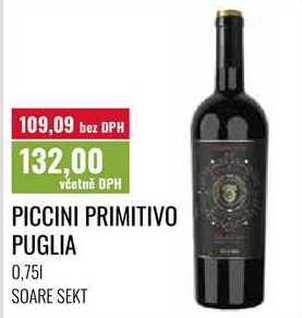 PICCINI PRIMITIVO PUGLIA, 0,751