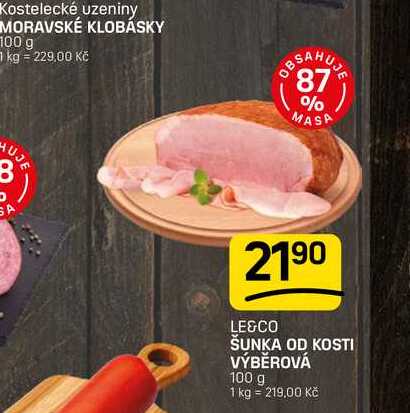 ŠUNKA OD KOSTI VÝBĚROVÁ 100 g 