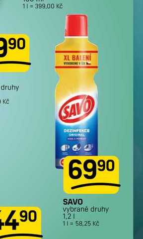 SAVO vybrané druhy 1.2l