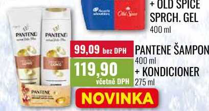 PANTENE ŠAMPON 400 ml + KONDICIONER  275 ml Ratio