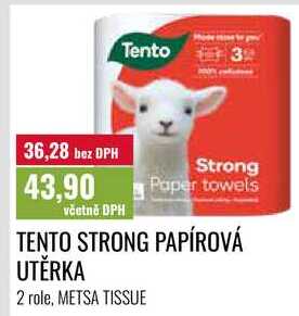 TENTO STRONG PAPÍROVÁ UTĚRKA, 2 role