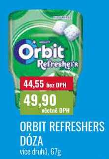 ORBIT REFRESHERS DÓZA, více druhů. 67g