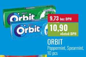ORBIT Peppermint, Spearmint. 10 pcs