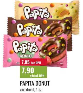 PAPITA DONUT více druhů, 40g