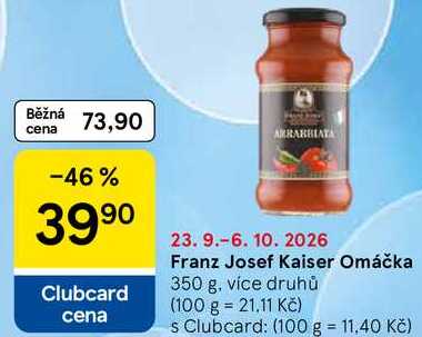 Franz Josef Kaiser Omáčka, 350 g, více druhů
