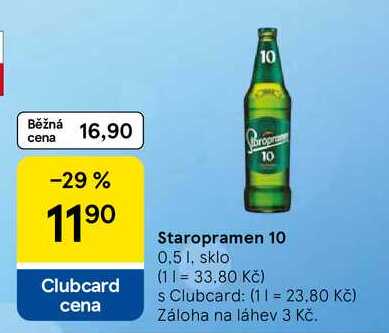 Staropramen 10, 0.5 l, sklo 