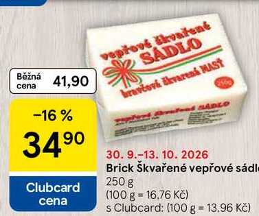 Brick Škvařené vepřové sádlo, 250 g