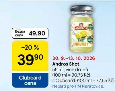 Andros Shot, 55 ml