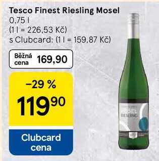 Tesco Finest Riesling Mosel, 0.75 l