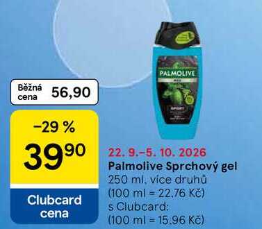 Palmolive Sprchový gel, 250 ml Tesco
