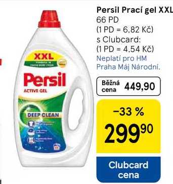 Persil Prací gel XXL, 66 PD Tesco