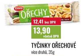 TYČINKY OŘECHOVÉ více druhů, 35g