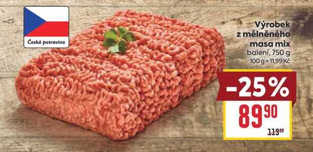 Výrobek z mělněného masa mix balení, 750 g